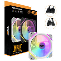 VENTILADOR AUXILIAR DM-12 120 PRO A-RGB BLANCO DARKFLASH (Espera 4 dias)